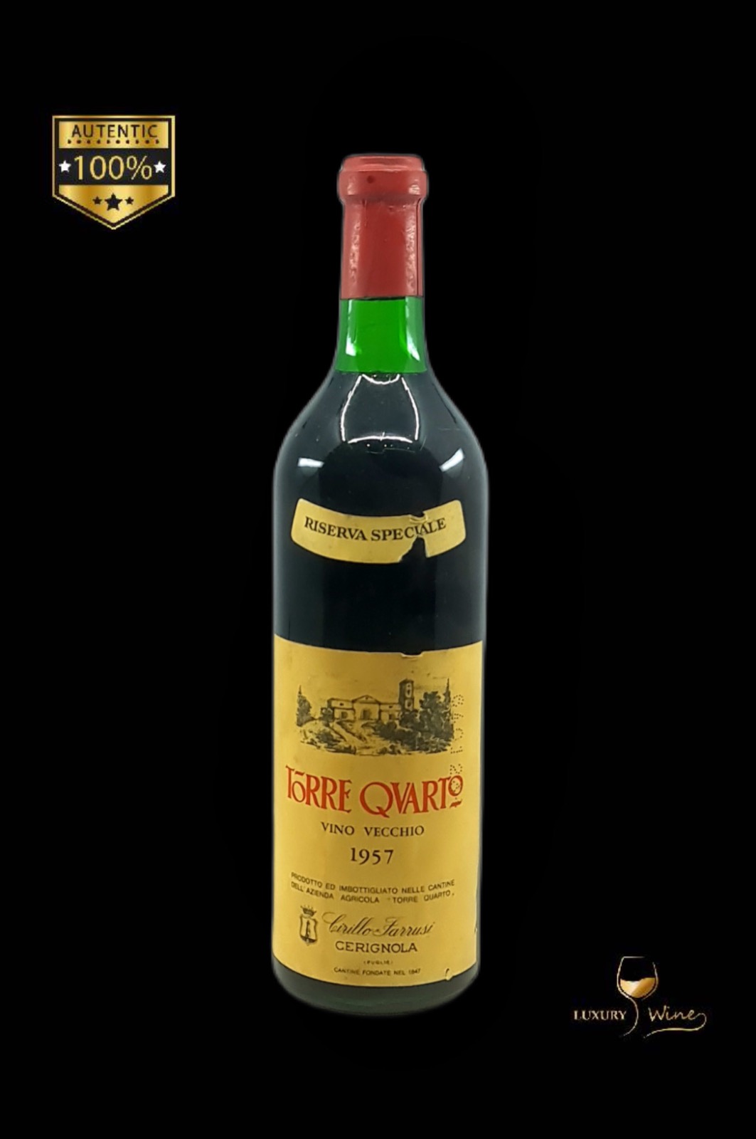 1957 vin vechi de colectie Torre Quarto vin vechi 1957