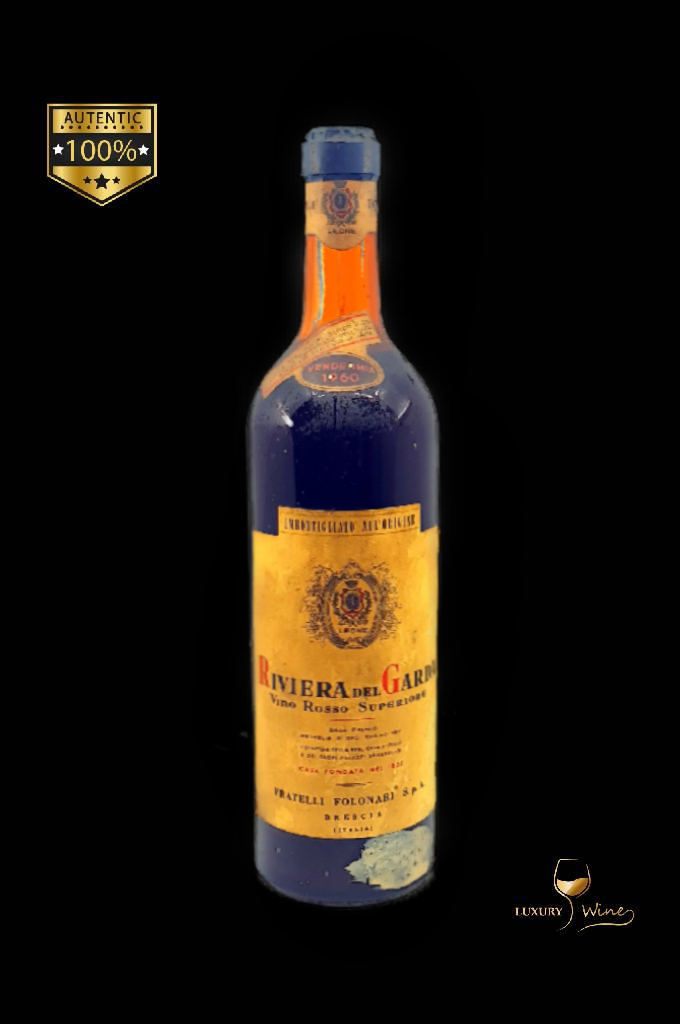 1960 vin vechi riviera del garda vin de colectie 1960 rosu