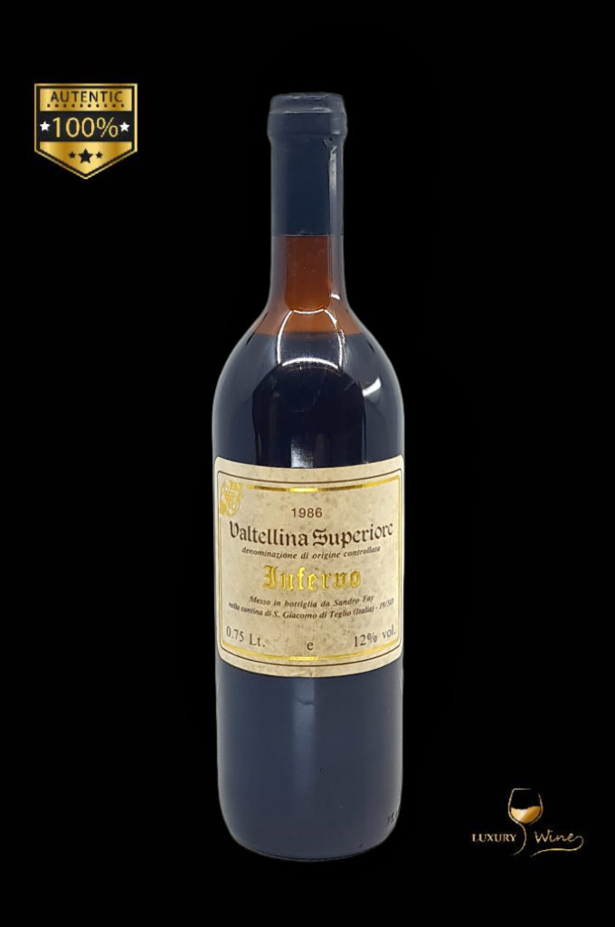 1986 vin vechi de colectie Valtelina Superiore Inferno vin vechi 1986