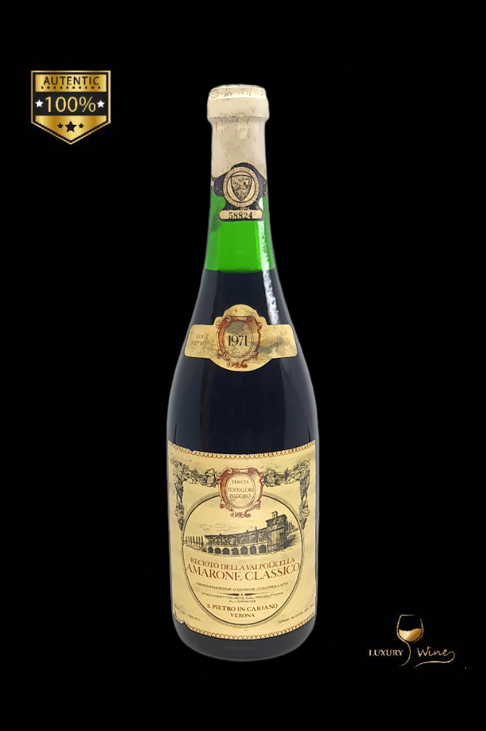 1971 vin vechi de colectie BAmarone della Valpolicella vin de colectie 1971