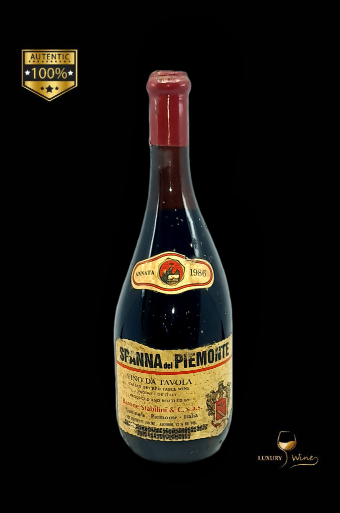 1986 vin vechi de colectie Spanna del Piemonte vin vechi 1986