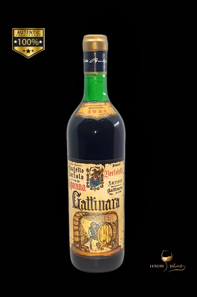 1958 vin vechi de colectie Gattinara Berteletti vin vechi 1958