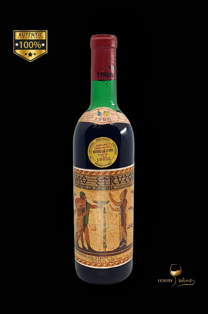 1968 vin vechi de colectie Etrusco vin din anul nasterii 1968
