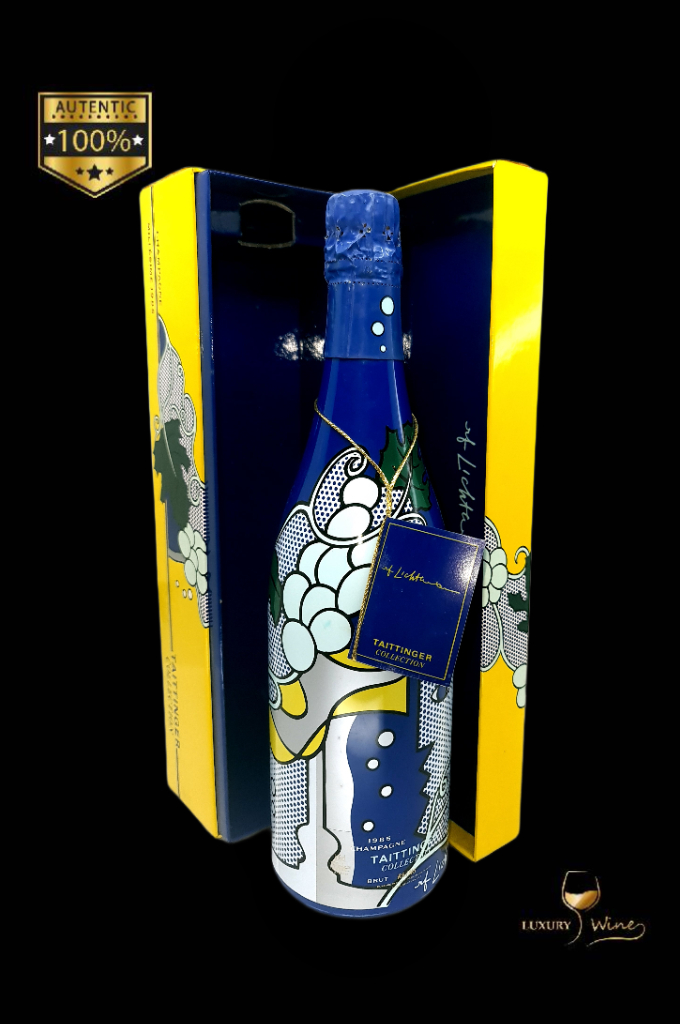 1985 Taittinger Collection Roy Lichtenstein Champagne 2 vin vechi de colectie 1985