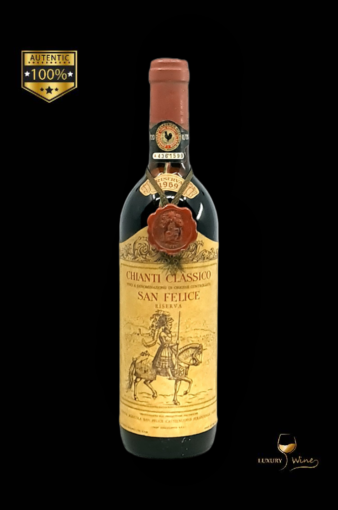 1969 vin vechi de colectie Chianti San Felice vin de colectie 1969