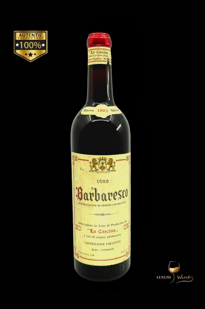 1962 vin de colectie Barbaresco La Cascina 1 vin de colectie 1962