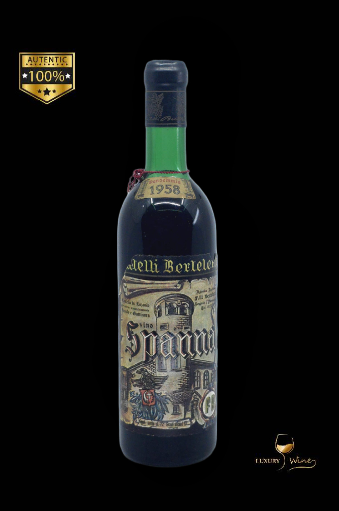 1958 vin vechi de colectie Spanna vin vechi 1958