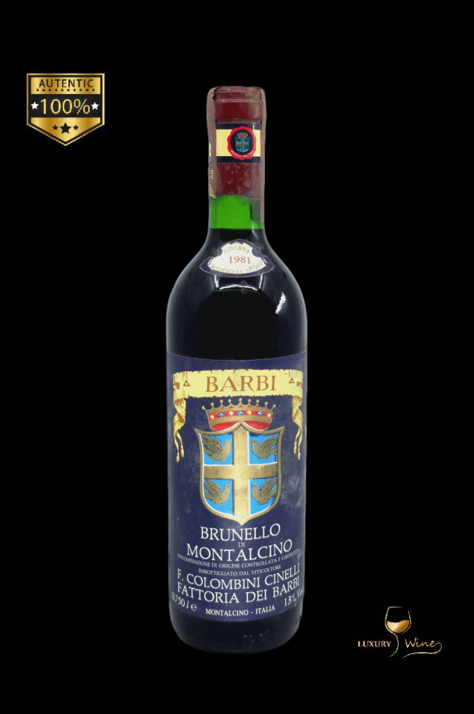 1981 vin vechi de colectie Brunello di Montalcino Barbi Riserva vin din anul nasterii 1981