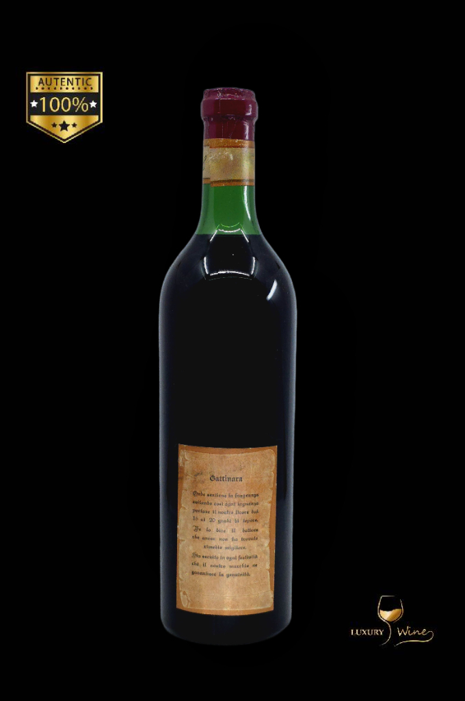 1959 vin vechi de colectie Gattinara Umberto Fiore. 1 vin din anul nasterii 1959
