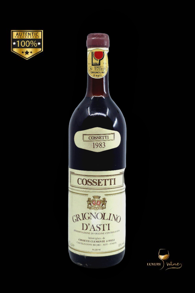 1983 vin vechi de colectie grignolino d'asti vin vechi 1983