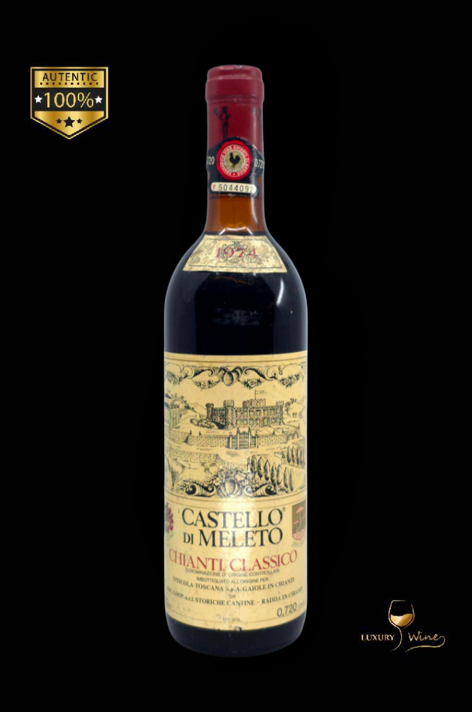 1974 vin vechi de colectie Chianti Classico Castelo di Meleto vin vechi 1974