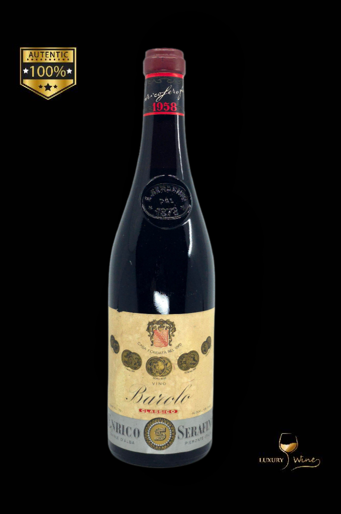 1958 vin vechi de colectie Barolo Enrico Serafino vin vechi 1958