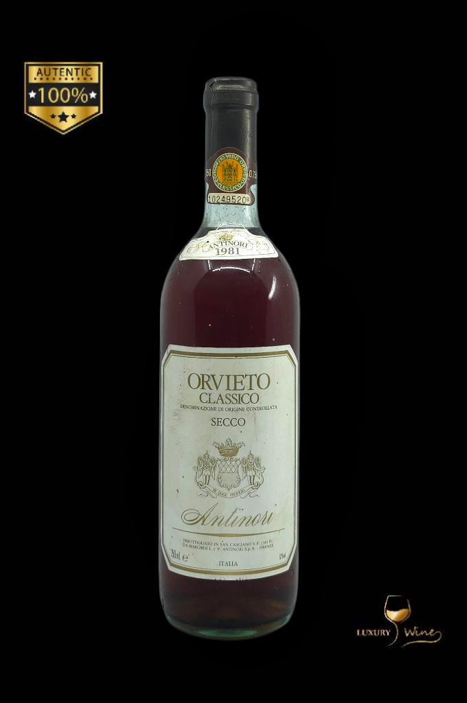 1981 vin vechi de colectie Orvieto Classico Antinori vin de colectie 1981