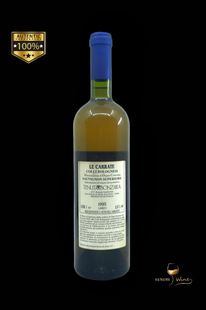 1995 vin vechi de colectie Le Carrate Colli Bolognesi Sauvignon 2 vin din anul nasterii 1995