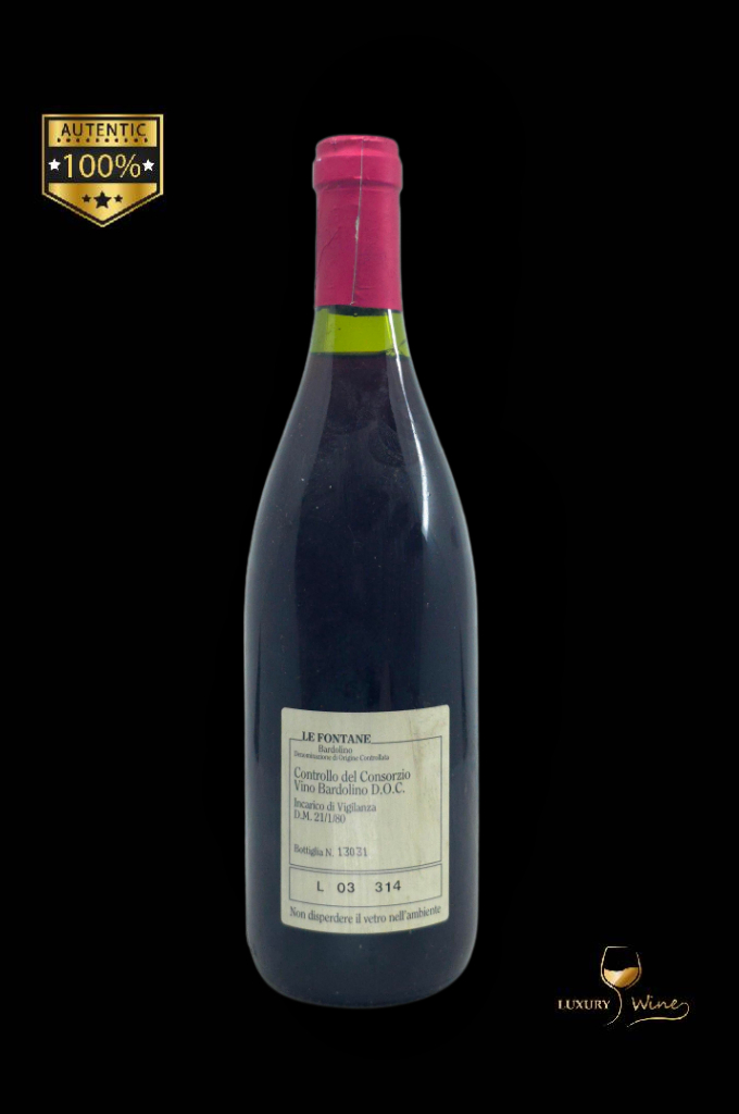 1992 vin vechi de colectie Le Fontane Bardolino 2 vin din anul nasterii 1992