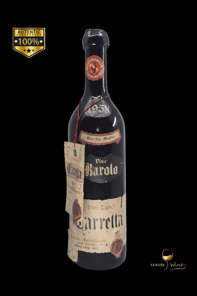 1958 vin vechi de colectie Barolo Caretta vin vechi de colectie 1958